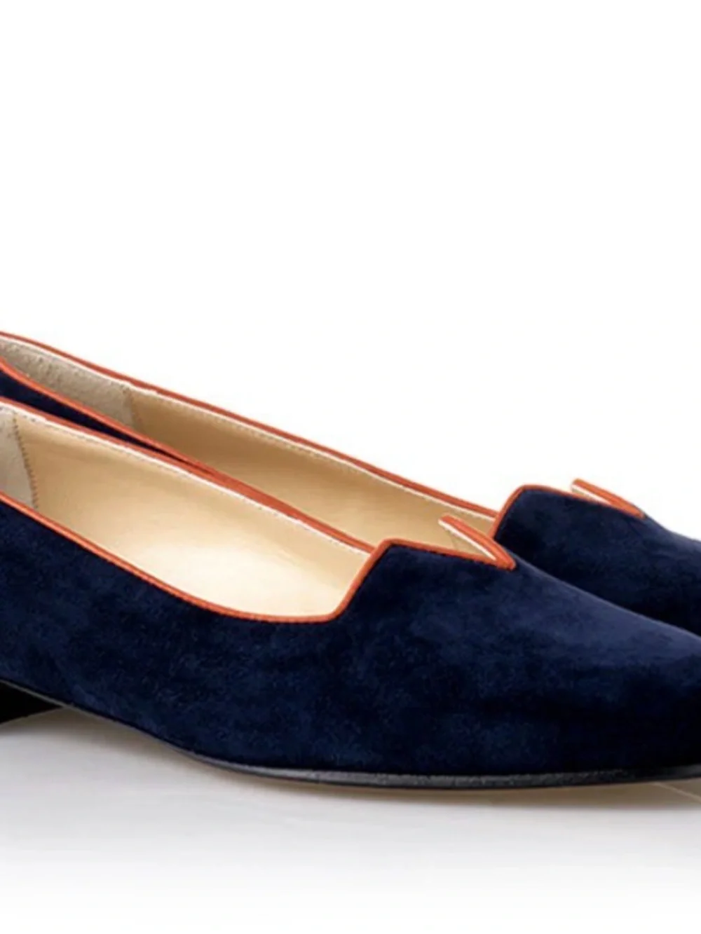 RARE Delage Paris Burgundy Suede Smoking Slippers Flats Made in France EU 40/9 - Picture 6 of 8